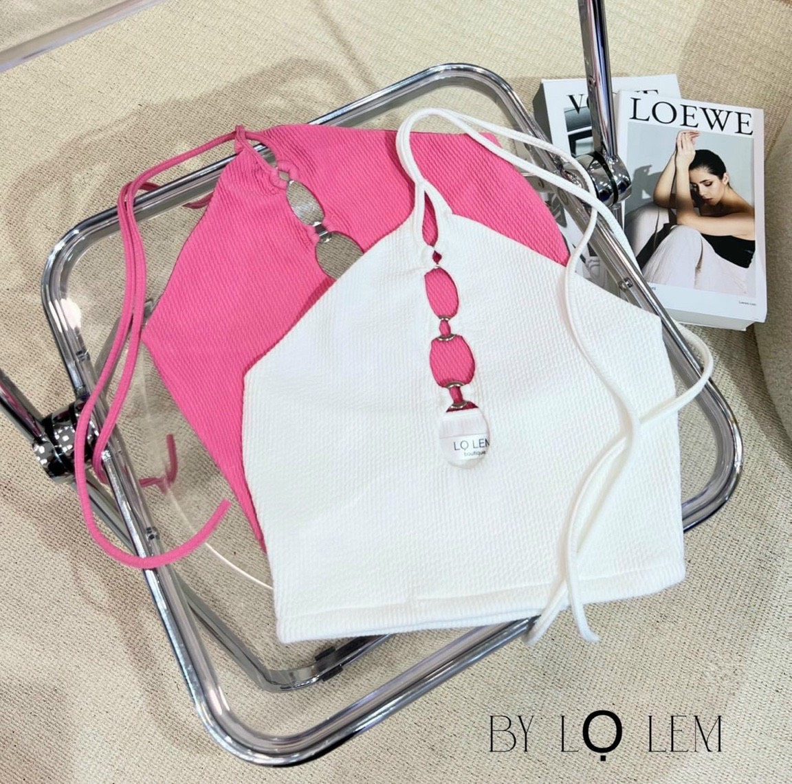 Áo yếm croptop khoét 3 lỗ khoen ngực cực hot , chất thun gân dày dặn