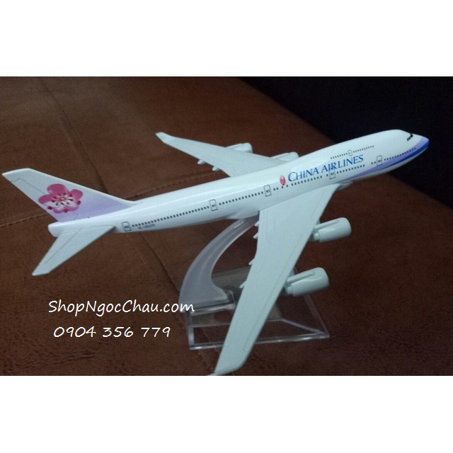 Mô hình máy bay tĩnh B747 China airlines 16cm