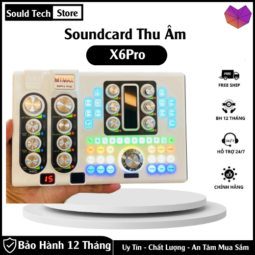 Soundcard MTMAX X6Pro _sound card thu âm chuyên nghiệp