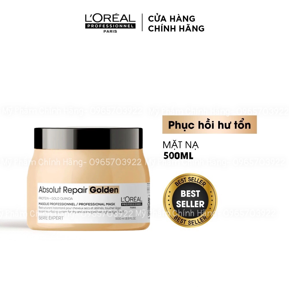 Gội + Hấp phục hồi tóc hư tổn Loreal Profeesional 500ml