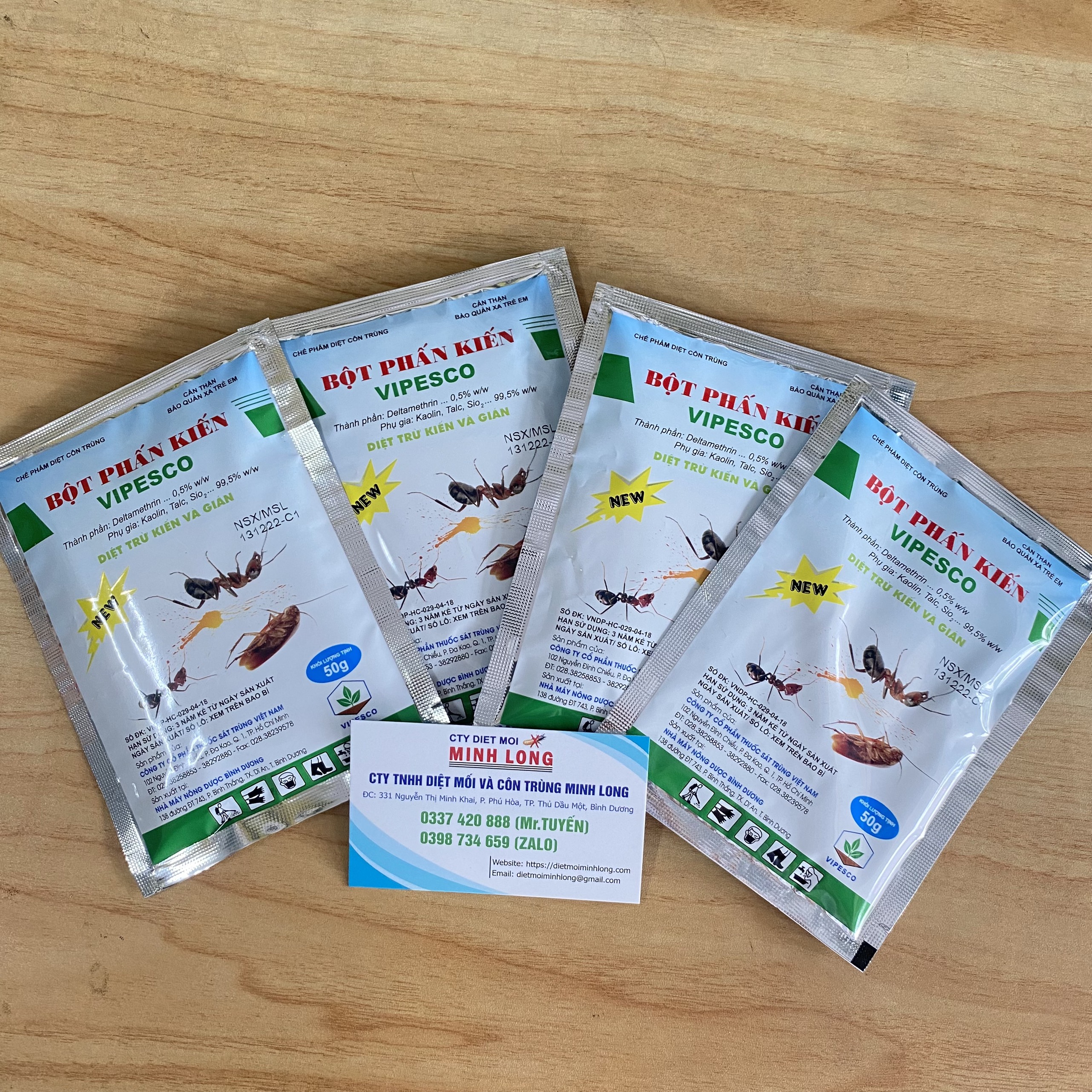 Bột phấn diệt Kiến - Gián VIPESCO gói 50G