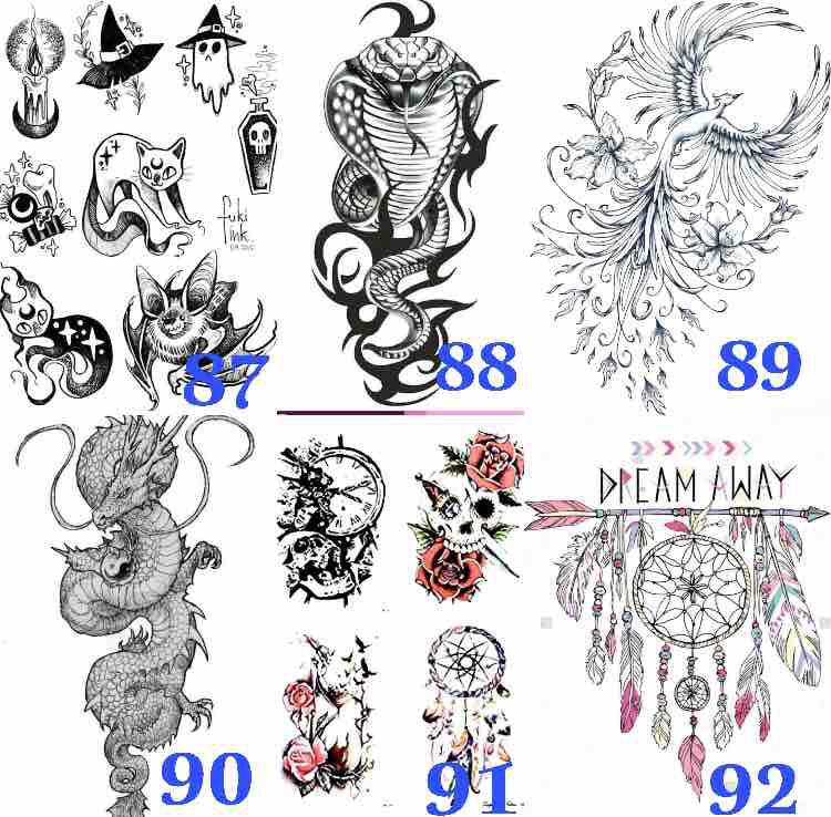 Trọn bộ scan in hình xăm tattoo