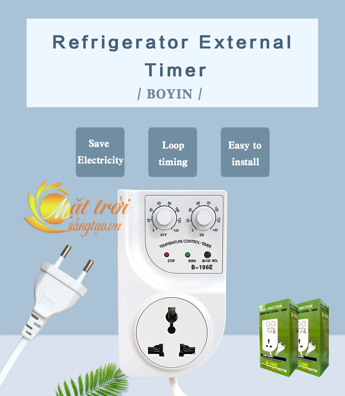 Ổ cắm hẹn giờ bật tắt luân phiên B-196E