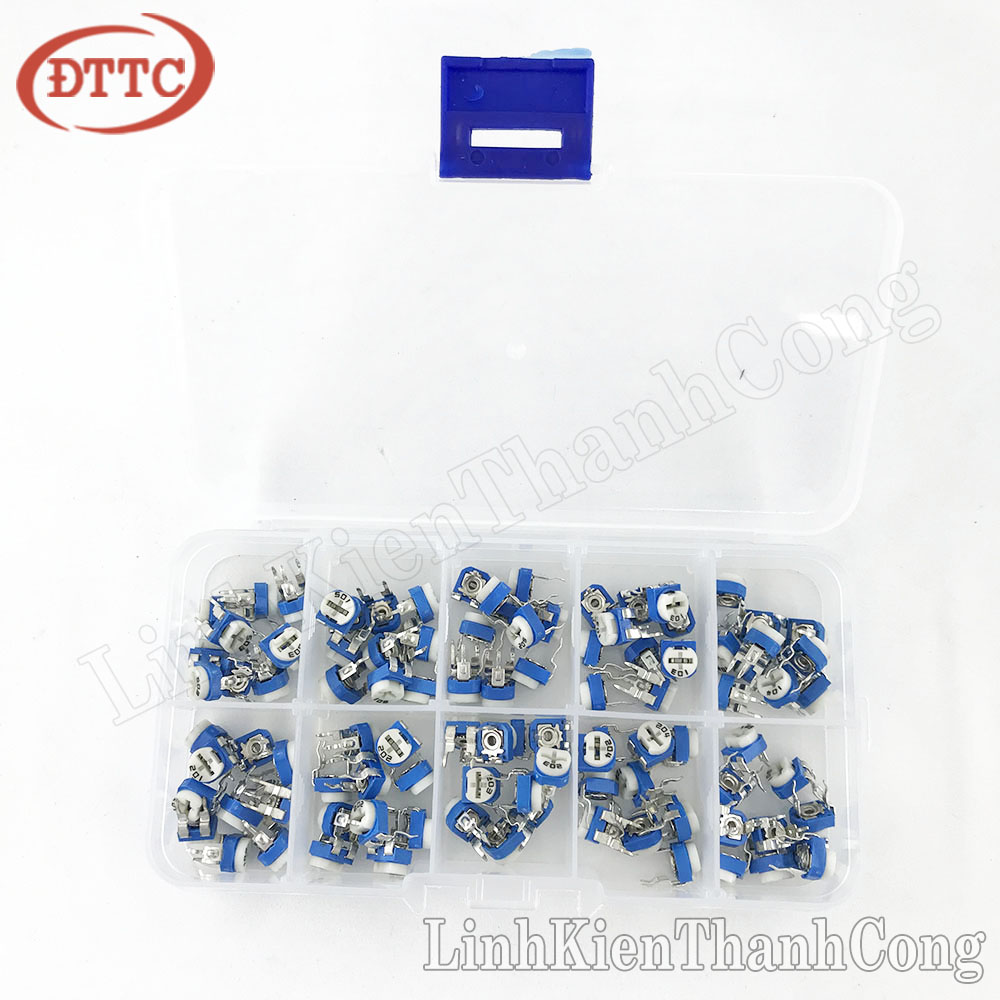 Combo 10 loại biến trở tam giác RM065 500R-1M (100 cái)
