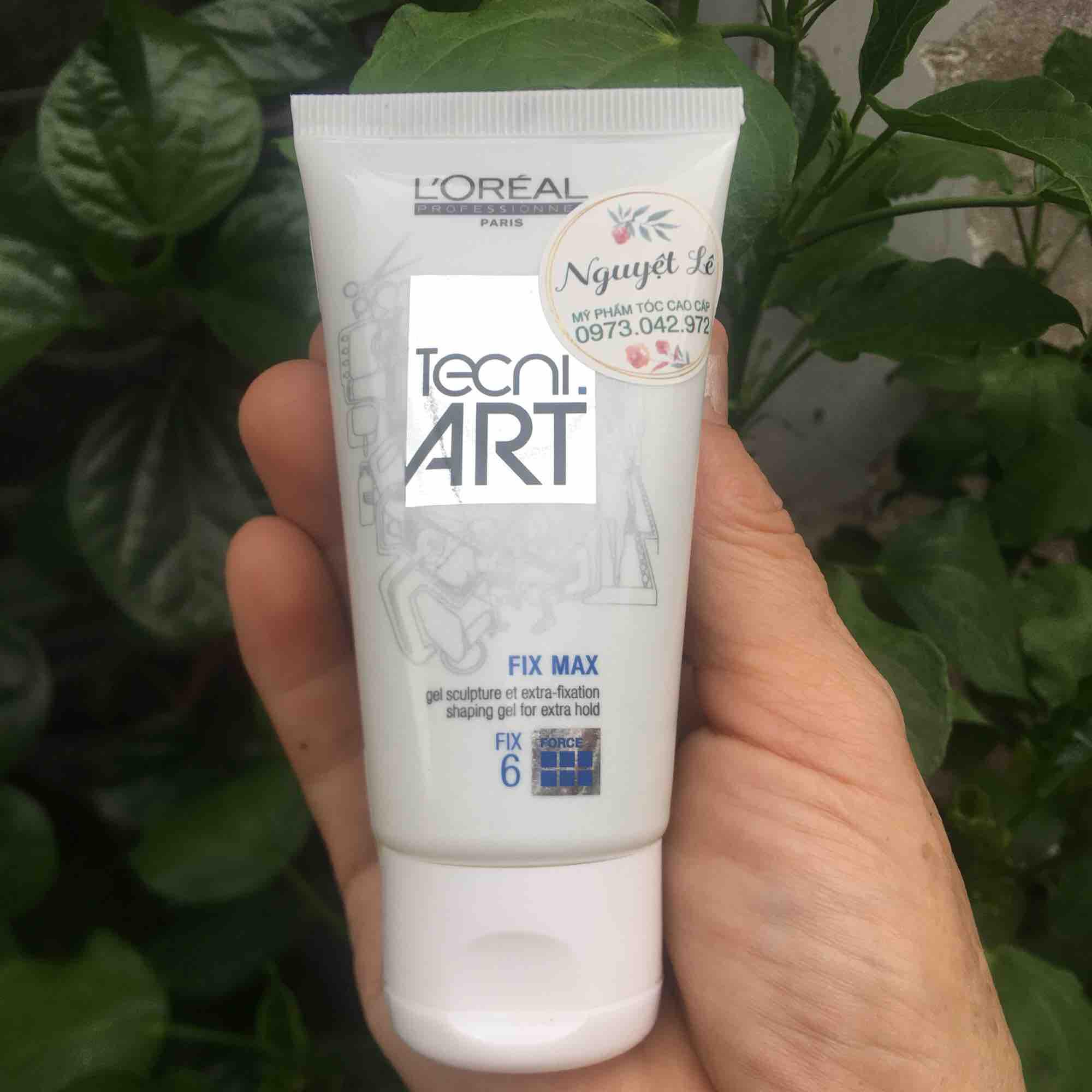 [HCM]Gel tạo kiểu tóc LOREAL Tecni Art Fix Max 50ml