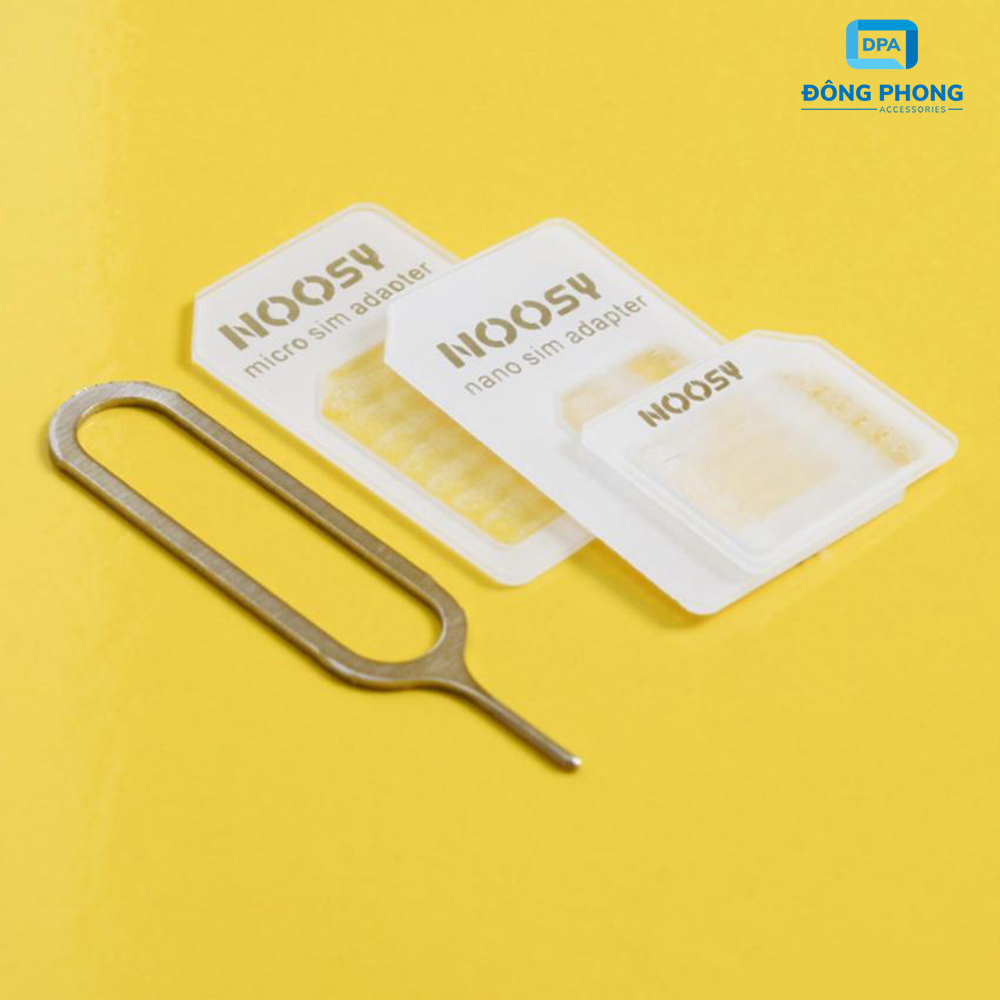 Bộ Chuyển Đổi Nano Sim Nossy, Tặng Kèm Que Chọc Sim