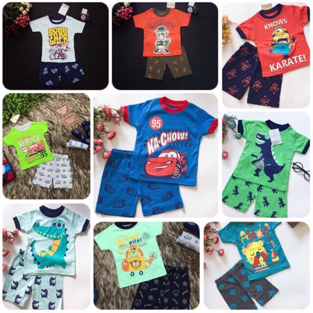 [HCM]Bộ đồ thun bozip bé trai (kèm bảng Size hình cuối)