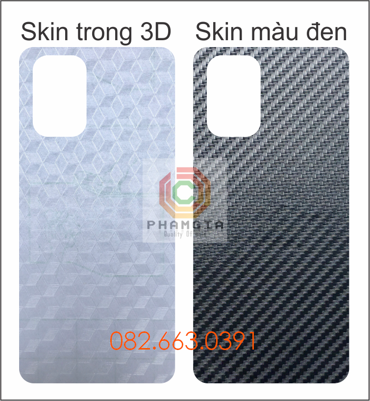 Miếng dán mặt lưng skin carbon xiaomi redmi note 10 / note 10s / note 10 pro