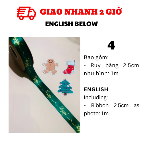 Ruy Băng Giáng Sinh - Noel Ribbons BBNE67