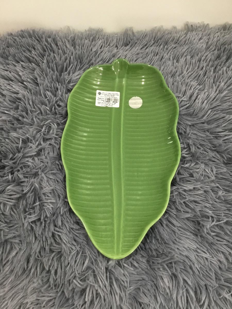 DĨA LÁ CHUỐI 32.5 CM - GỐM SỨ CƯỜNG PHÁT