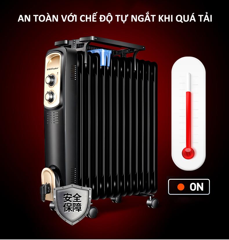 Máy sưởi dầu Royalstar RNG-200D 11 thanh