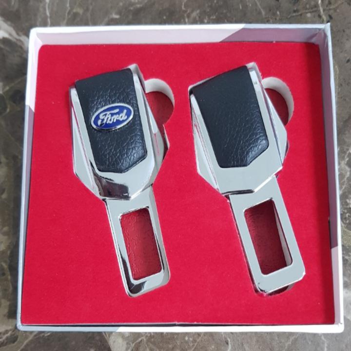 Bộ 2 chiếc chốt khóa dây đai an toàn, chống kêu ô tô, xe hơi For.d 4S-FO