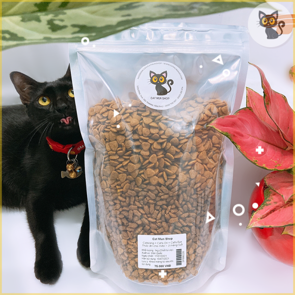 Hạt cho mèo mix Catsrang + Cat’s On + Cat’s Eye 1kg, nhiều vị, dễ ăn, phù hợp mèo kén ăn, Shop Cat Mun
