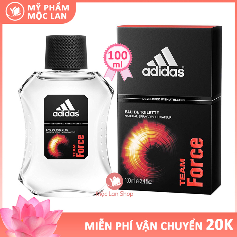 Nước hoa nam cao cấp Adidas Eau De Toilette Team Force 100ml giữ hương lâu và mùi hương nam tính, mạnh mẽ–  Nước hoa Adidas 100ml – Mỹ phẩm Mộc Lan