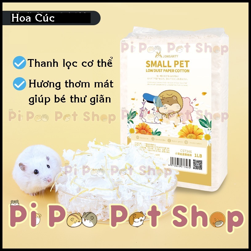 Giấy thơm lót chuồng hamster .
