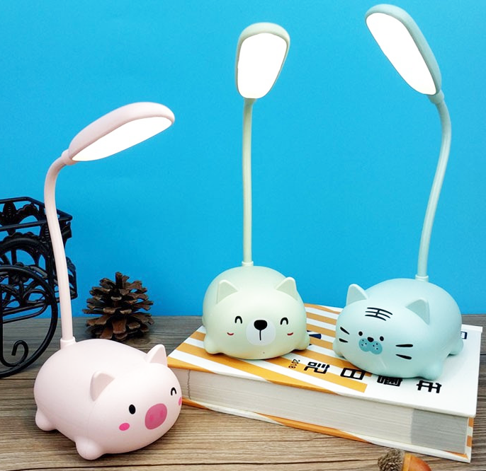 Đèn Led Để Bàn Hình Thú Dễ Thương_Sạc Pin_(Màu ngẩu nhiên)