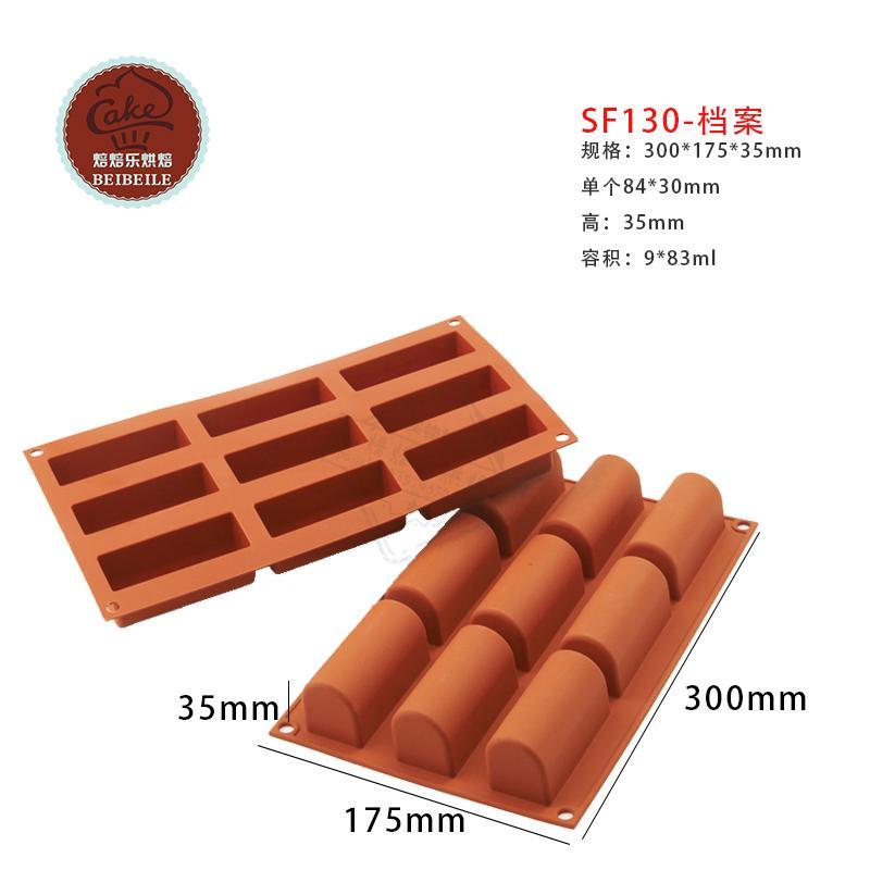 SN Ý SF129 30 THẬM CHÍ SF130 9 Đại Đội Trưởng Đại Đội Thanh Hình Trụ Khuôn Khuôn Bánh Silicone Baking Bộ Tạo Khuôn Hình