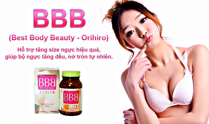 viên uống giúp tăng nở ngực bbb best beauty body orihiro nhật bản 7