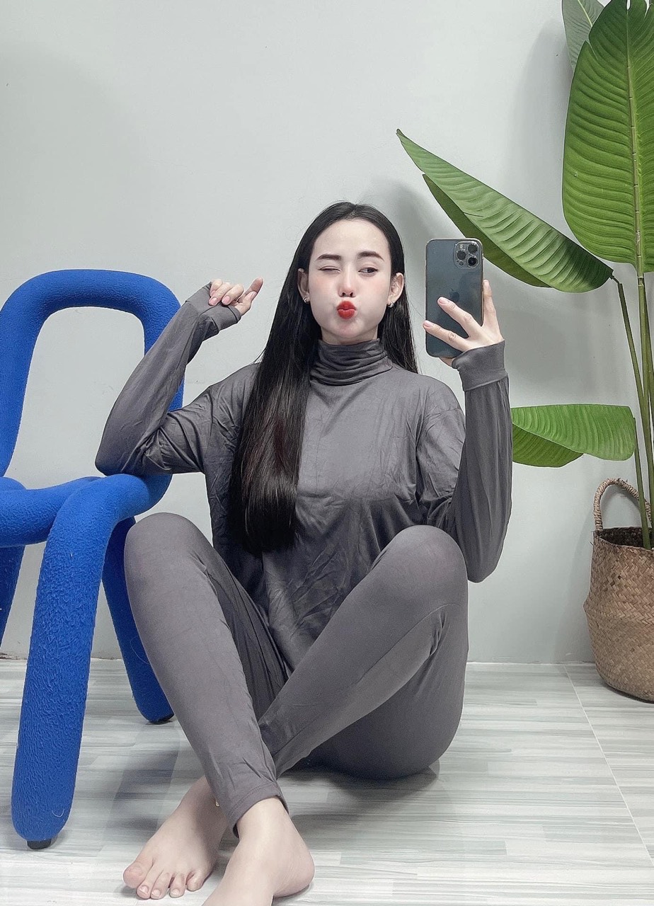 Set Ủ Kem Cổ Cao Thun Lạnh Dưỡng Da Freesize