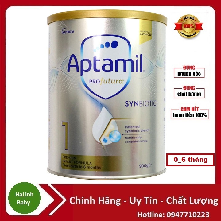 Sữa bột Aptamil úc 1 2 3 900g (Date 2026)