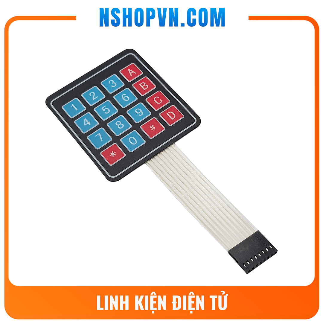 Bàn phím ma trận mềm 4x4