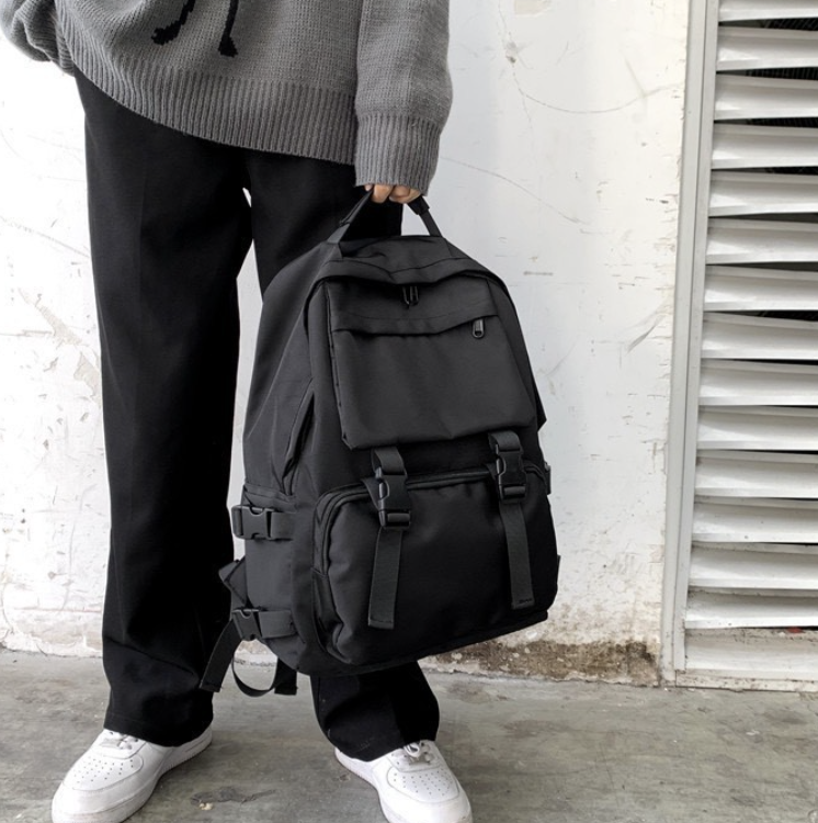 Balo Ulzzang BASIC, cặp ba lô dành cho nam nữ chống nước