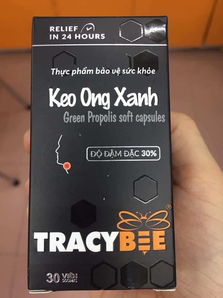 (Tracybee) Keo ong xanh đậm đặc 30 viên