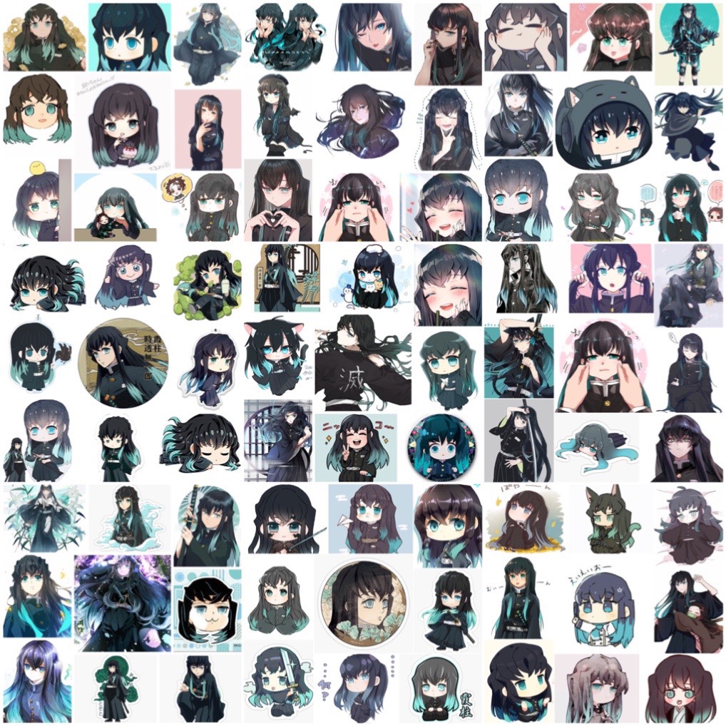 Set 30-60 Sticker Tokitou Muichirou-Kimetsu no Yaiba