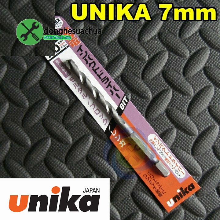 [HCM]Mũi khoan tường Unika 7mm RJ 7.0 x 115 đuôi lục giác