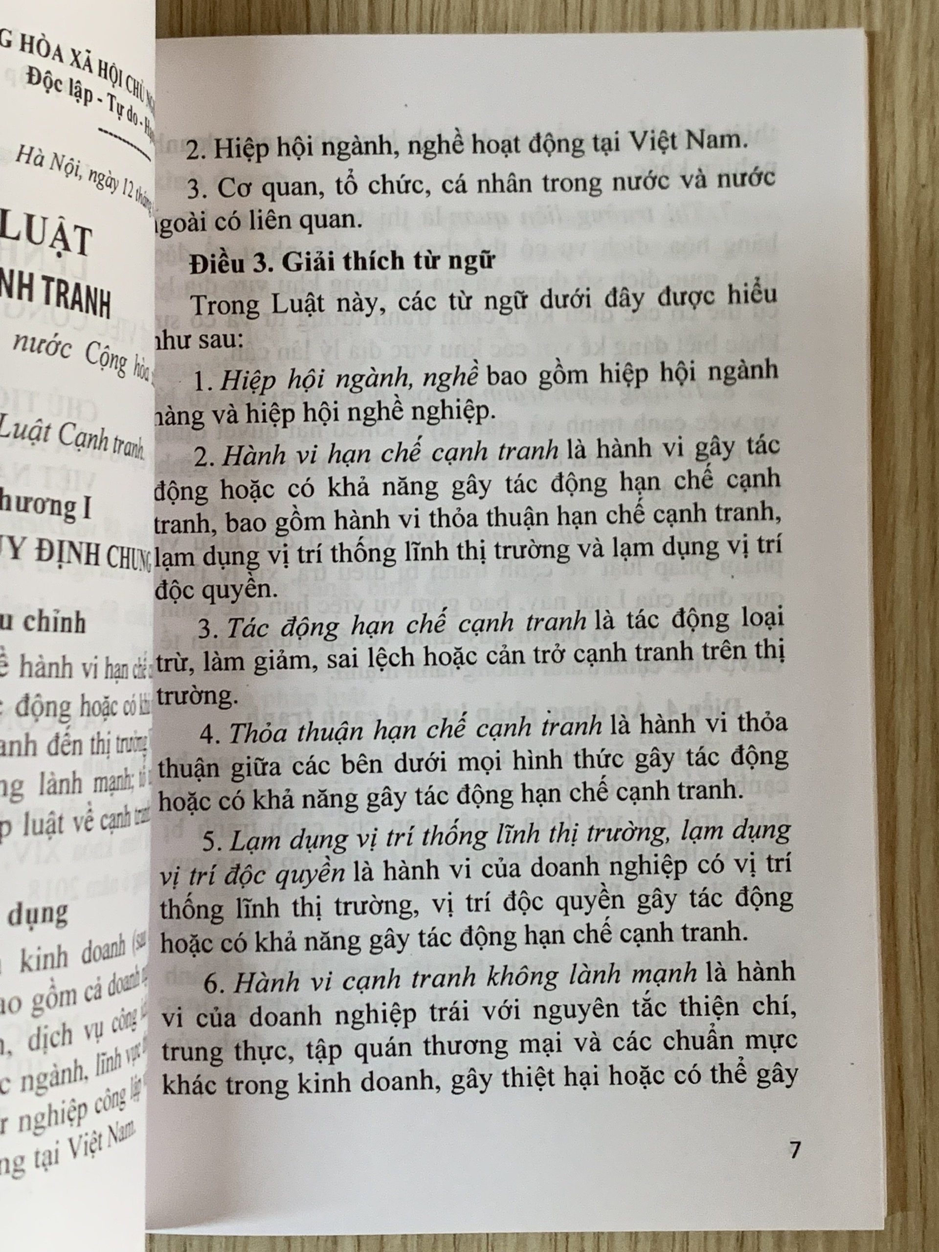 Luật Cạnh Tranh