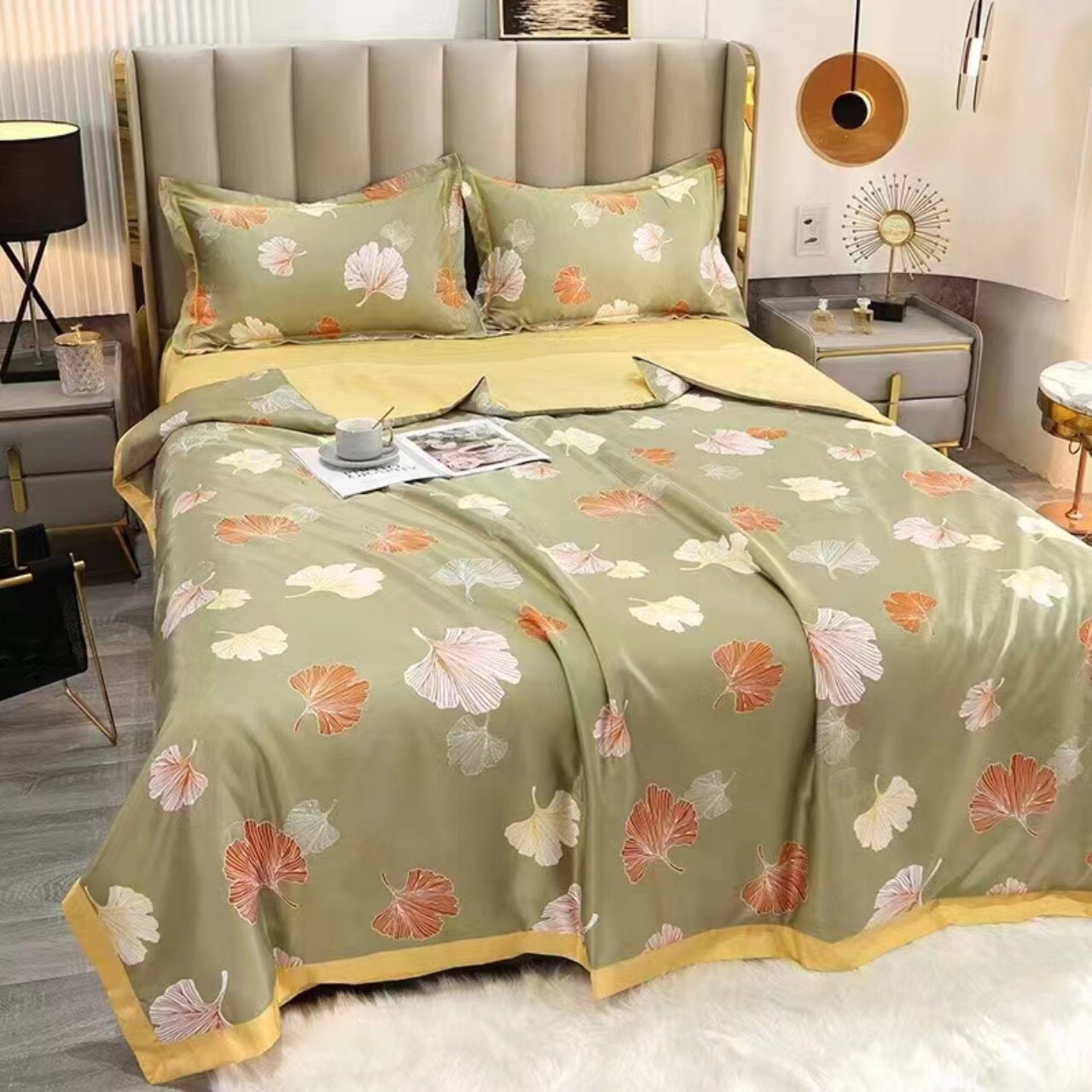 Chăn hè chăn lụa tencel mềm mát 2m x2m2 chất liệu cao cấp bền đẹp
