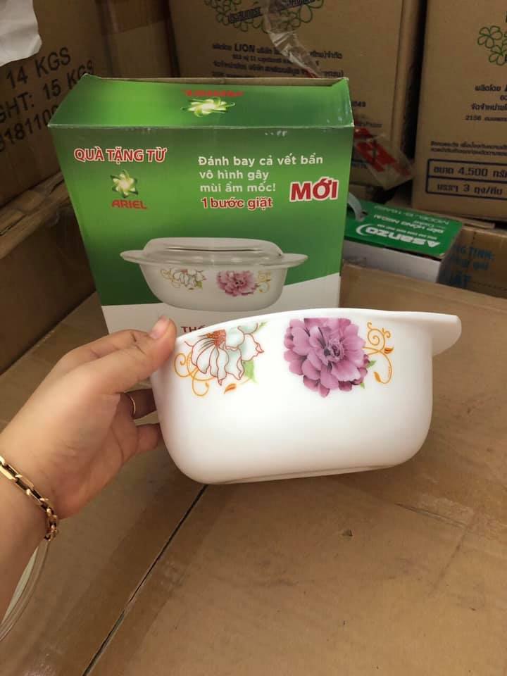 Thố Opal Nắp Thuỷ Tinh Cao Cấp