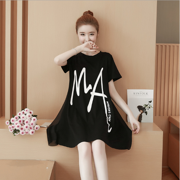 Váy bầu thiết kế Cẩm Vân chất cotton mềm mát V315