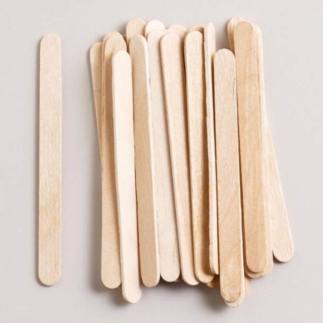 Combo 30 que gỗ lấy sáp - Que kem thông dụng - MINABEAUTY