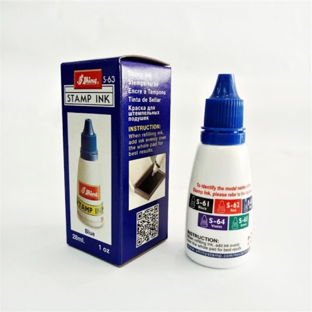 Mực dấu shiny xanh/ đỏ/đen