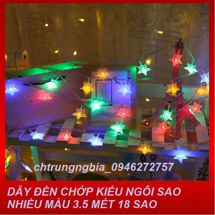 CHỚP KIỂU NGÔI SAO NHIỀU MÀU 3.5 MÉT 14 SAO