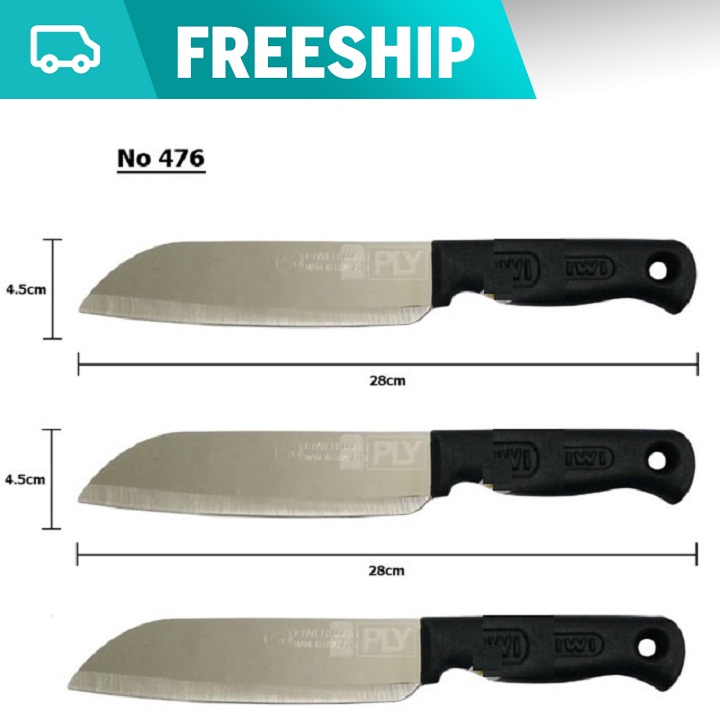 Combo 3 Dao cán nhựa đen 476 siêu bén