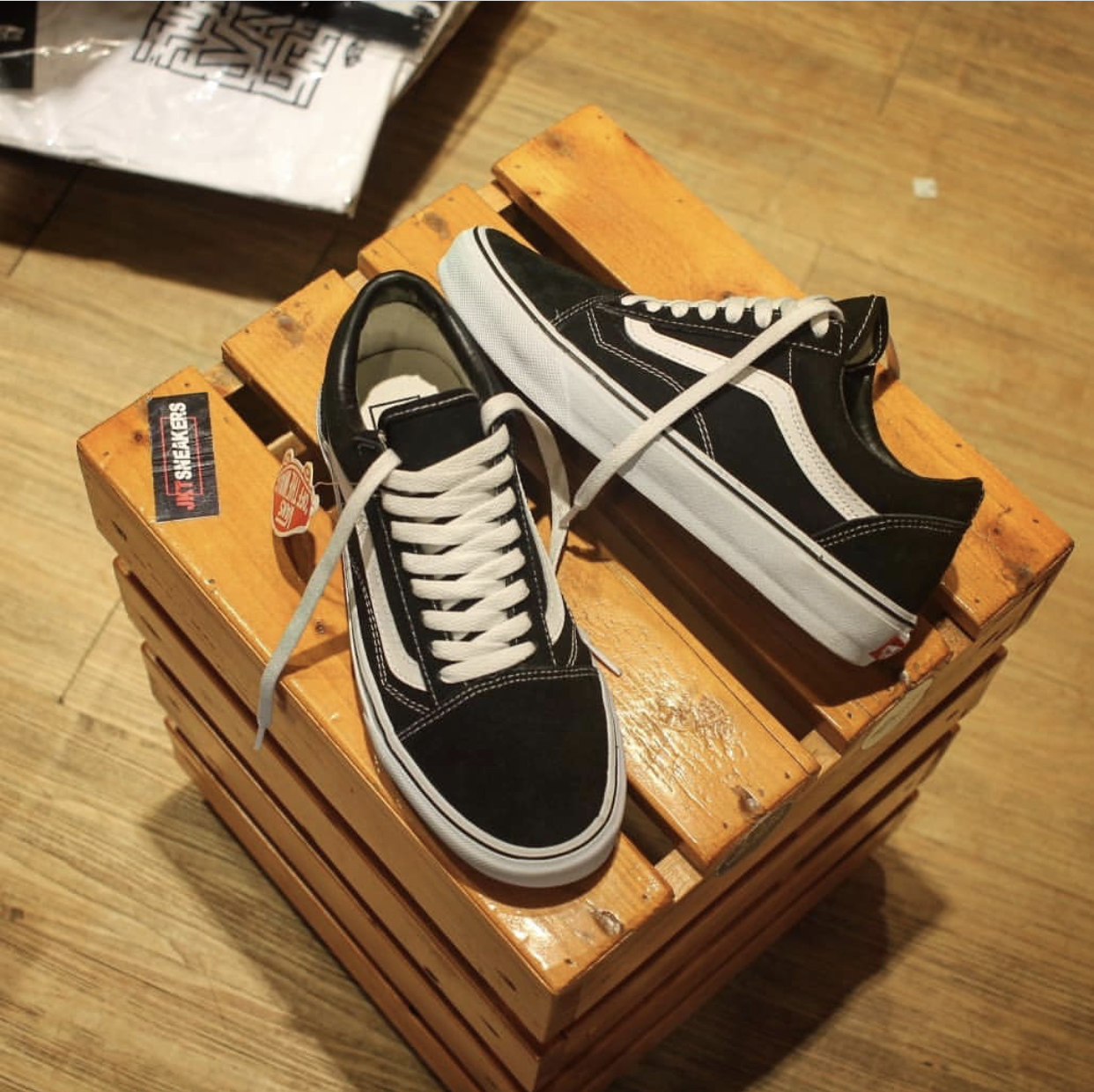 |Tặng tất| Giày Sneaker Vans Old Skool Đen (Fullbox+Hộp Bảo Vệ Box)