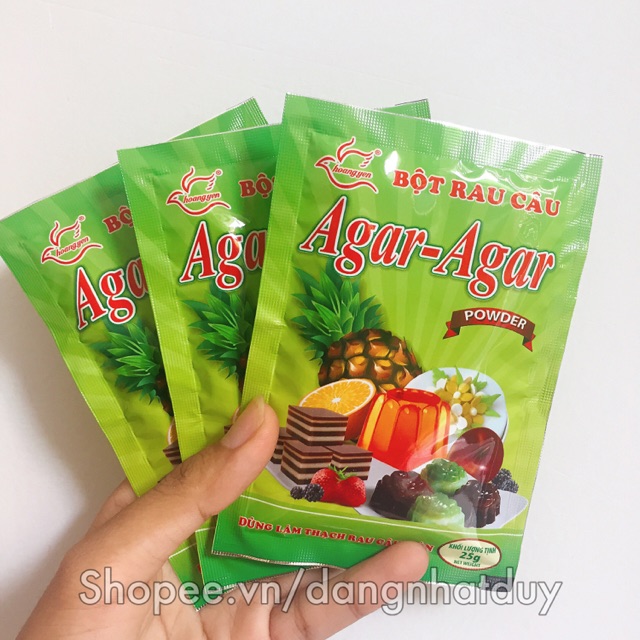 Bột rau câu giòn Agar Hoàng Yến 25GRAM