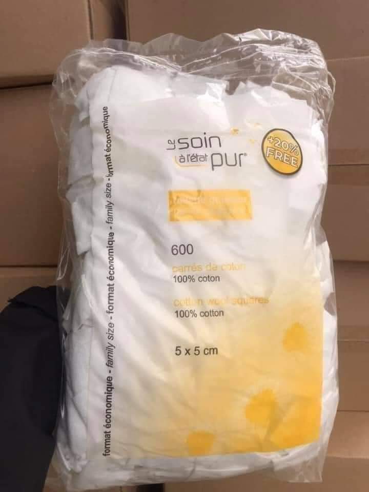 Bông tẩy trang TETRA pháp 600 miếng
