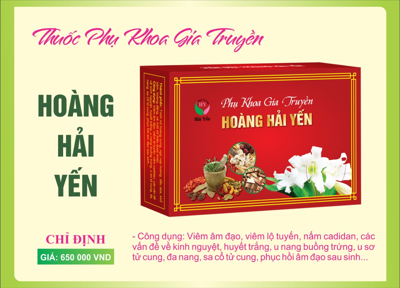 Thuốc Đặt Phụ Khoa Hoàng Hải Yến: Giải Pháp An Toàn và Hiệu Quả Cho Sức Khỏe Phụ Nữ