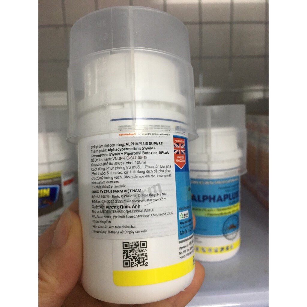 Chế phẩm phun muỗi không mùi  ALPHAPLUS SUPASE (100ML)