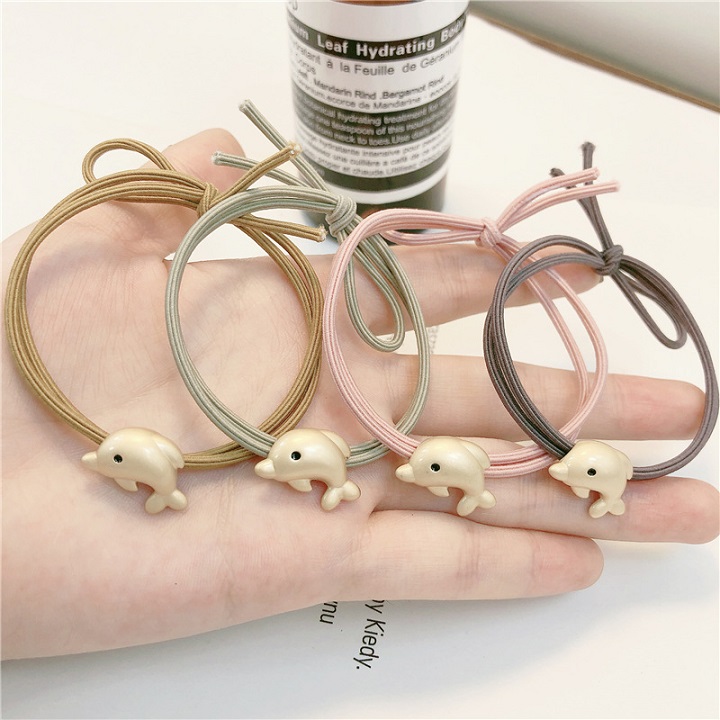 Set 2 Dây buộc tóc, cột tóc hình Cá Heo con dễ thương