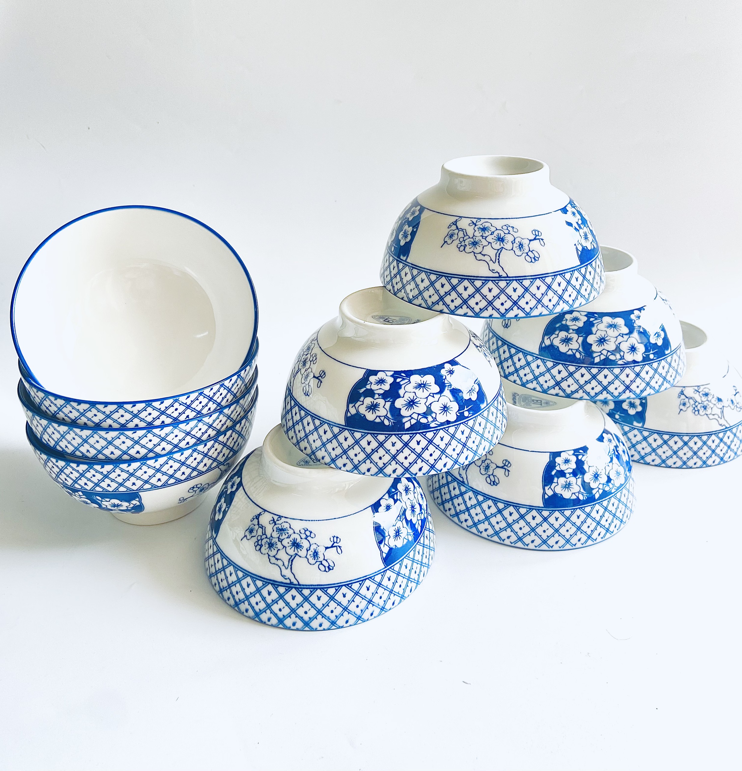 Chén ăn cơm men giả cổ [CAO CẤP][BÁT TRÀNG], bát ăn cơm,chén ăn cơm sứ họa tiết vân cổ sang trọng
