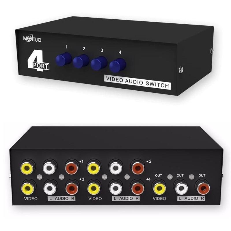 Bộ gộp tín hiệu av 4 vào 1 ra mt-viki 431av