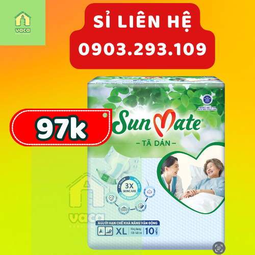 (HCM) TÃ DÁN NGƯỜI GIÀ SUNMATE SIZE XL10 MẪU MỚI 2023