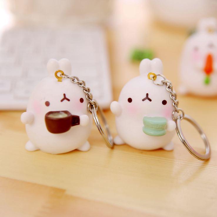Móc Khóa Thỏ Molang Dễ Thương - laza88