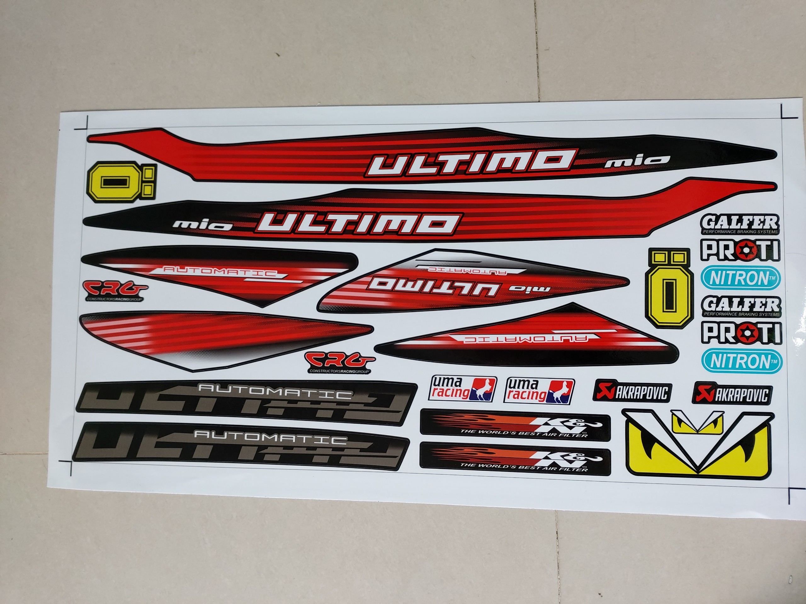 Tem xe yamaha mio ultimo đỏ đen siêu rẻ
