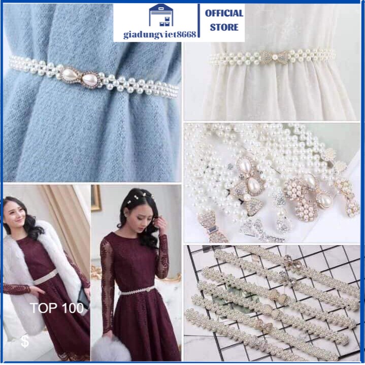 Dây nịt đai váy đầm dạ hội cho bạn gái sang chảnh