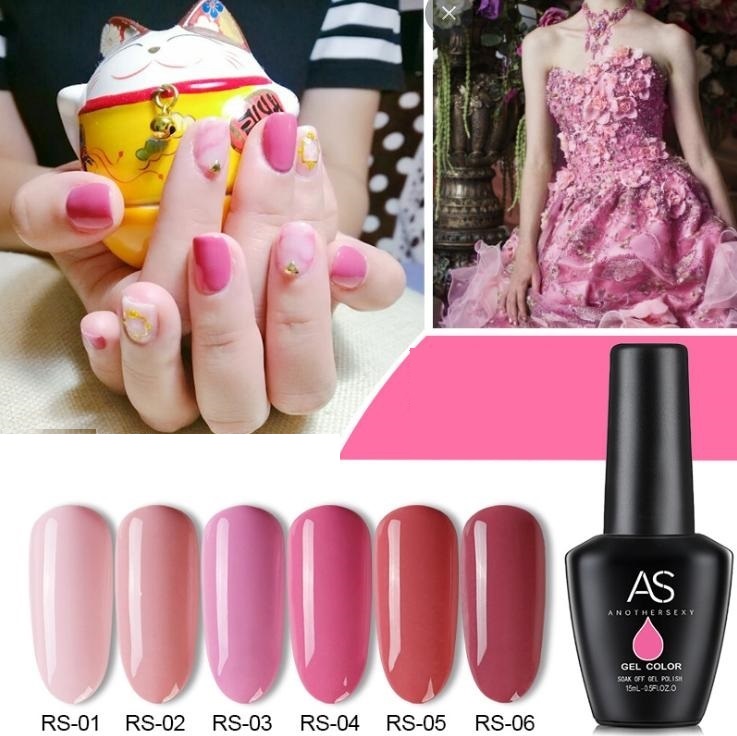 [HCM]Sơn gel AS - màu hồng nude mã RS